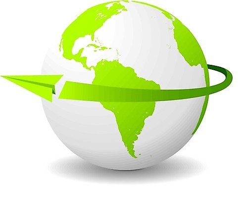 EPS 해외이미지 지구 일러스트 초록색 지구본 환경 행성 흰색 고립 해외일러스트 컬러 우주 파일형식 벡터 이미지허브