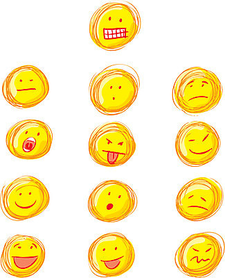 EPS 해외이미지 행복 감정 일러스트 무표정 표정 사람없음 노란색 놀람 다양 짜증 표현 낙서 그림 메롱 이모티콘 싫은 해외일러스트 컬러 다수 모션 파일형식 벡터 이미지허브