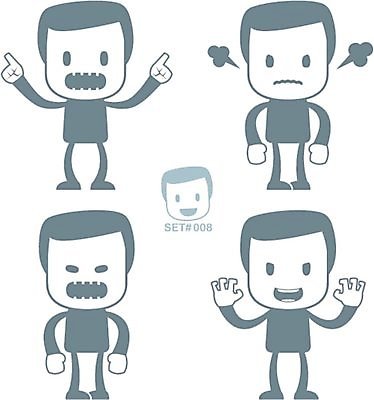 EPS 해외이미지 백인 캐릭터 남자 감정 실루엣 얼굴 포즈 컨셉 일러스트 비즈니스 노동자 경고 미술 서기 웃음 사람 분노 비즈니스맨 유머 울음 만화 불안 심볼 사인 코믹 팔 불만 고립 비명 스트라이크 우울증 조작 항의 혼란 스타일 자극 해외일러스트 일러캐릭터 서양인 직업 모션 문화예술 촬영기법 표정 신체부위 직장인 질병 파일형식 벡터 이미지허브