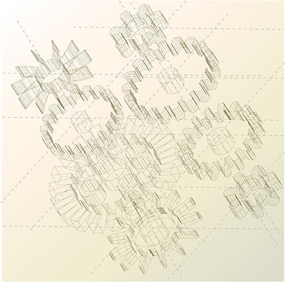 EPS 해외이미지 산업 선 백그라운드 일러스트 기계 과학기술 바퀴 그리기 톱니바퀴 정비공 기어 청사진 와이어프레임 해외일러스트 모션 기술 기술자 파일형식 벡터 이미지허브