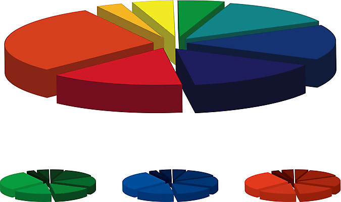 EPS 해외이미지 오렌지 일러스트 그래프 빨간색 초록색 파란색 컬러풀 노란색 3D 보라색 분석 해외일러스트 컬러 컨셉 과일 디지털합성 파일형식 벡터 이미지허브