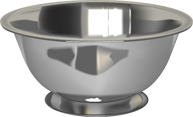 EPS 해외이미지 일러스트 가정 빛 반사 금속 주방 기구 사발 은색 흰배경 고립 해외일러스트 컬러 백그라운드 재질 흰색 사기그릇 파일형식 벡터 이미지허브