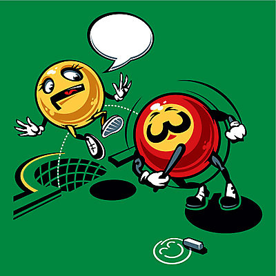 EPS 해외이미지 디자인 일러스트 공 미소 빨간색 초록색 노란색 게임 경찰 만화 당구 콧수염 그림 분필 풍선 스트라이크 죄수 해외일러스트 직업 컬러 놀이 수염 표정 구기 초크 파일형식 벡터 이미지허브