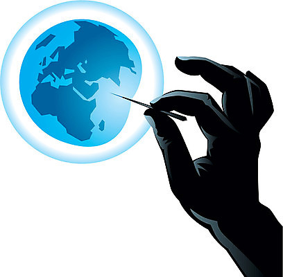 EPS 해외이미지 손 지구 일러스트 실험 파란색 지구본 평화 검은색 어둠 행성 분노 바늘 위험 흰배경 전쟁 날카로움 파열 나쁜 고립 위기 재앙 취급주의 해외일러스트 감정 컬러 백그라운드 컨셉 경고 신체부위 우주 흰색 도구 파일형식 벡터 이미지허브