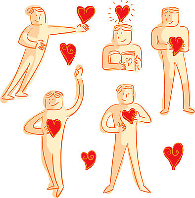 EPS 해외이미지 행복 일러스트 발렌타인데이 사랑 낭만 하트 스케치 긍정 해외일러스트 모양 감정 컨셉 데이이벤트 미술 파일형식 벡터 이미지허브