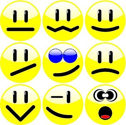 EPS 해외이미지 클립아트 디자인 감정 얼굴 일러스트 미술 미소 컴퓨터 세트 노란색 표현 유머 만화 심볼 사인 그림 클립 이모티콘 해외일러스트 컬러 문화예술 표정 신체부위 전자제품 파일형식 벡터 이미지허브