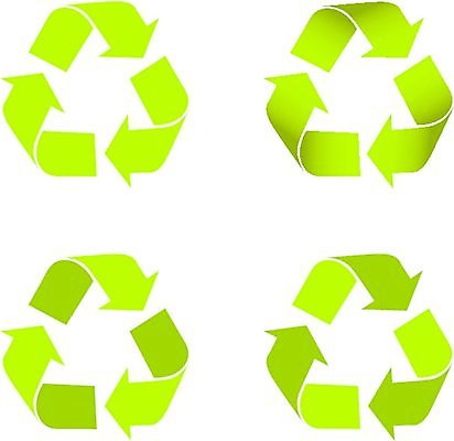 EPS 해외이미지 일러스트 화살 경사 초록색 환경 재활용 그늘 고립 생태학 해외일러스트 교육 컬러 친환경 파일형식 벡터 이미지허브