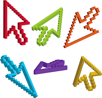 EPS 해외이미지 모양 분홍색 인터넷 오렌지 일러스트 화살 그림자 초록색 파란색 컴퓨터 컬러풀 노란색 3D 보라색 쥐 커서 해외일러스트 컬러 과일 전자제품 설치류 디지털합성 파일형식 벡터 이미지허브