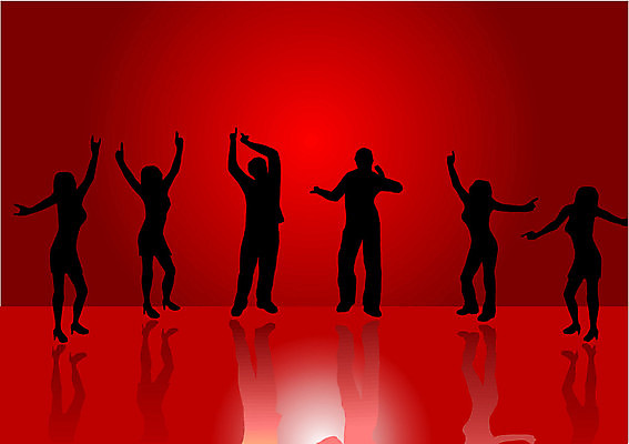 EPS 해외이미지 클립아트 실루엣 음악 백그라운드 일러스트 그림자 미술 빨간색 반사 검은색 댄서 광선 흰색 디스코 진홍색 파열 뮤지컬 강조 해외일러스트 직업 컬러 문화예술 촬영기법 춤 파일형식 벡터 이미지허브