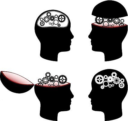 EPS 해외이미지 생각 일러스트 아이디어 건강 사람 머리 검은색 마음 업무 엔지니어 뇌 톱니바퀴 해외일러스트 컬러 컨셉 신체부위 작업 기술자 파일형식 벡터 이미지허브
