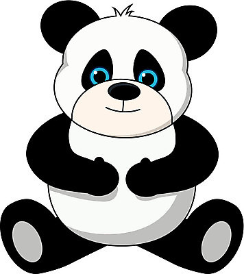 EPS 해외이미지 동물 일러스트 곰 장난감 검은색 흰색 폭식 고립 해외일러스트 컬러 포유류 파일형식 벡터 이미지허브