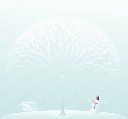 EPS 해외이미지 나무 공원 겨울 의자 일러스트 자연 눈사람 얼음 추위 안개 나뭇가지 해외일러스트 자연요소 식물 계절 공공시설 가구 날씨 생태계 파일형식 벡터 이미지허브