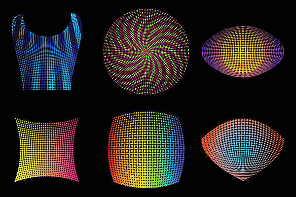 EPS 해외이미지 모양 일러스트 모션 그래픽 혼합 기하학 망사 오해 최면 해외일러스트 무늬 직물 파일형식 벡터 이미지허브
