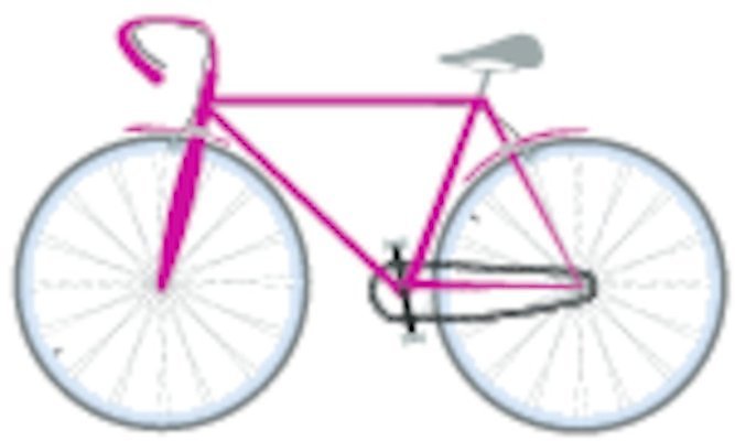 EPS 해외이미지 도로 길 일러스트 거리 빨간색 금속 자전거 바퀴 사인 타이어 고립 방법 선로 해외일러스트 컬러 교통시설 재질 바이크 파일형식 벡터 이미지허브