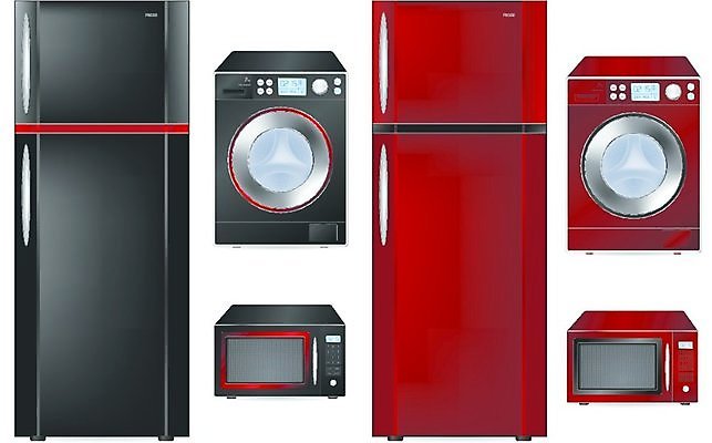 EPS 해외이미지 일러스트 가정 버튼 요리 문 기계 화물 전자레인지 오븐 씻기 빨래 청소 드럼 디테일 해외일러스트 가사 타악기 청결 가전제품 운송업 레인지 파일형식 벡터 이미지허브