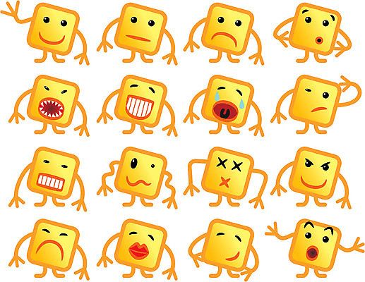 EPS 해외이미지 캐릭터 행복 감정 얼굴 포즈 일러스트 미술 웃음 그래픽 노란색 머리 놀람 분노 표현 입 그룹 유머 시원함 심볼 눈물 입술 사인 코믹 이모티콘 엘리먼트 스타일 해외일러스트 일러캐릭터 컬러 문화예술 표정 신체부위 파일형식 벡터 이미지허브