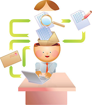 EPS 해외이미지 얼굴 일러스트 비즈니스 텍스트 돋보기 넥타이 노동자 봉투 사람 노트북 컴퓨터 치마 사무실 머리 기록 메시지 이메일 만화 책상 우표 편지쓰기 해외일러스트 직업 잡화 가구 하의 신체부위 전자제품 편지 파일형식 벡터 이미지허브