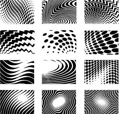 EPS 해외이미지 디자인 실루엣 백그라운드 패턴 곡선 일러스트 추상 나선형 세트 스크린 검은색 소용돌이 흰색 점 변화 인쇄 질감 왜곡 해외일러스트 선 컬러 컨셉 무늬 촬영기법 회오리 파일형식 벡터 이미지허브