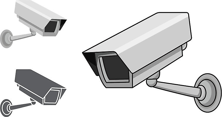 EPS 해외이미지 일러스트 안전 카메라 흰색 보안 동영상 고립 녹음기 해외일러스트 컬러 전자제품 파일형식 벡터 녹음_기록 이미지허브