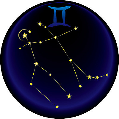 EPS 해외이미지 별 일러스트 별자리 천문학 쌍둥이자리 해외일러스트 자연요소 교육 파일형식 벡터 이미지허브