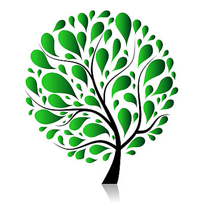EPS 해외이미지 나무 디자인 잎 일러스트 사람없음 초록색 원형 해외일러스트 도형 식물 컬러 파일형식 벡터 이미지허브