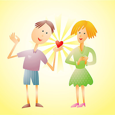 EPS 해외이미지 커플 일러스트 발렌타인데이 선물 사랑 낭만 하트 해외일러스트 모양 감정 컨셉 관계 데이이벤트 파일형식 벡터 이미지허브