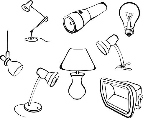 EPS 해외이미지 클립아트 디자인 실루엣 선 일러스트 전구 조명 미술 장식 전자제품 빛 힘 장비 에너지 골동품 램프 그늘 스케치 촛대 클립 윤곽 용암 형광등 고립 빅토리아 해외일러스트 문화예술 전등 촬영기법 파일형식 벡터 이미지허브
