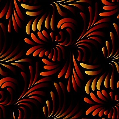 EPS 해외이미지 식물 전통 백그라운드 잎 패턴 일러스트 벽지 미술 장식 직물 화려 클래식 타일 복고 청동 옛날 해외일러스트 컨셉 무늬 문화예술 파일형식 벡터 이미지허브