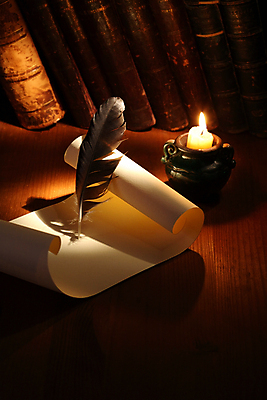 포토 JPG 해외이미지 종이 불 미술 사람없음 책 펜 수확 기록 메시지 도서관 두루마리 편지 깃털 복고 촛대 깃털펜 정물화 해외포토 자연요소 교육 농업 문화예술 필기구 그림 파일형식 이미지허브