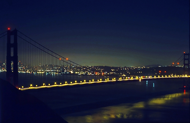 포토 JPG 해외이미지 바다 전등 사람없음 반사 미국 만 황금 야간 대문 캘리포니아 빛망울 샌프란시스코 해외포토 자연요소 북아메리카 조명 빛 문 파일형식 이미지허브