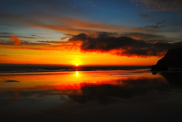 포토 JPG 해외이미지 바다 노르웨이 사람없음 햇빛 일몰 해외포토 유럽 태양 노을 파일형식 이미지허브