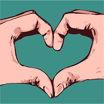 EPS 해외이미지 손 일러스트 사랑 신체부위 하트 손하트 해외일러스트 모양 감정 사람 손짓 파일형식 벡터 이미지허브