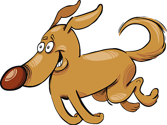 EPS 해외이미지 캐릭터 일러스트 사람없음 반려동물 달리기 갈색 귀여움 개 만화 해외일러스트 동물 컬러 컨셉 포유류 모션 파일형식 벡터 이미지허브