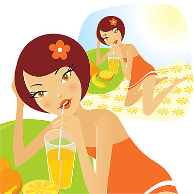 EPS 해외이미지 꽃 얼굴 음료 오렌지 과일 일러스트 유리 탁자 휴식 갈색머리 바나나 태양 스파 주스 화장품 흰색 칵테일 만족 정사각형 거짓말 해외일러스트 자연요소 도형 식물 헤어스타일 감정 컬러 가구 컨셉 재질 주류 신체부위 뷰티 파일형식 벡터 이미지허브