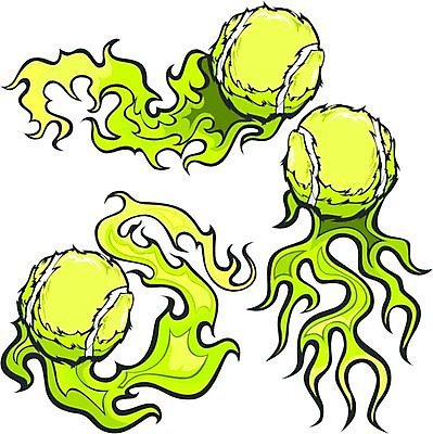 EPS 해외이미지 클립아트 템플릿 디자인 스포츠 일러스트 공 불 미술 그래픽 테니스 게임 심볼 그림 연소 화상 해외일러스트 자연요소 놀이 문화예술 구기 상처 파일형식 벡터 이미지허브