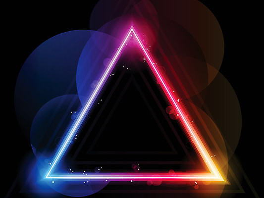 EPS 해외이미지 일러스트 사람없음 컬러풀 삼각형 무지개색 해외일러스트 도형 컬러 파일형식 벡터 이미지허브