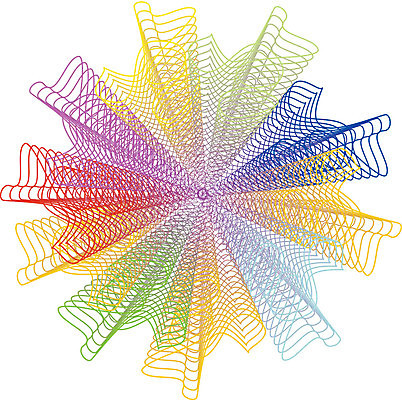 EPS 해외이미지 모양 디자인 꽃 선 파도 컨셉 곡선 일러스트 추상 그래픽 장식 컬러풀 우주 고립 구성 발생 스타일 해외일러스트 식물 바다 컬러 무늬 파일형식 벡터 이미지허브