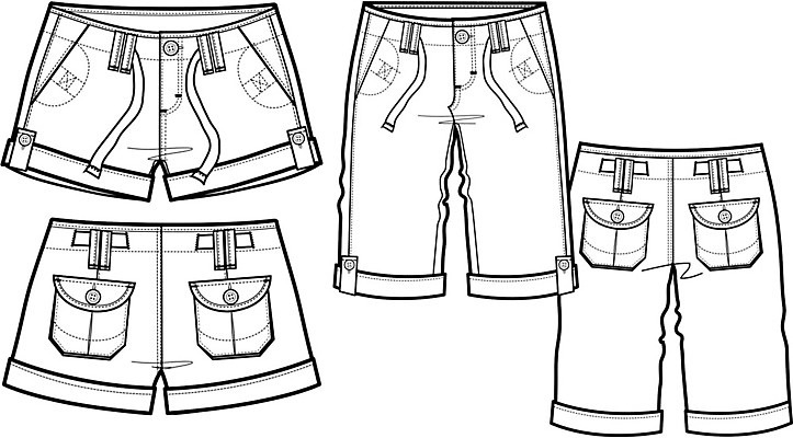 EPS 해외이미지 클립아트 템플릿 디자인 옷 여자 어린이 선 일러스트 반바지 바지 미술 유행 공백 화물 직물 도시 제조 바느질 스케치 수집 그림 클립 윤곽 고립 기본 해외일러스트 하의 문화예술 사람 운송업 파일형식 벡터 이미지허브