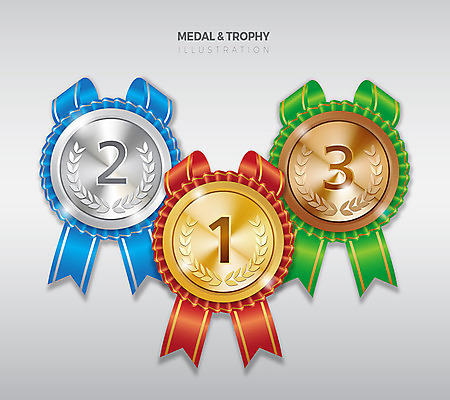 리본 스티커 일러스트 사람없음 세트 갈색 라벨 금색 우승 세개 은색 메달 심볼 금메달 2위 3위 금은동 동메달 월계수 은메달 국내일러스트 AI파일 컬러 프레임 3 최고 상_상패 파일형식 벡터