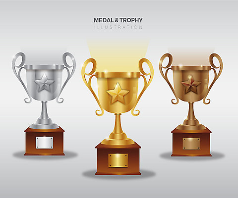 별 스티커 일러스트 사람없음 세트 갈색 금색 우승 은색 트로피 심볼 2위 3위 국내일러스트 AI파일 자연요소 컬러 최고 상_우승 파일형식 벡터