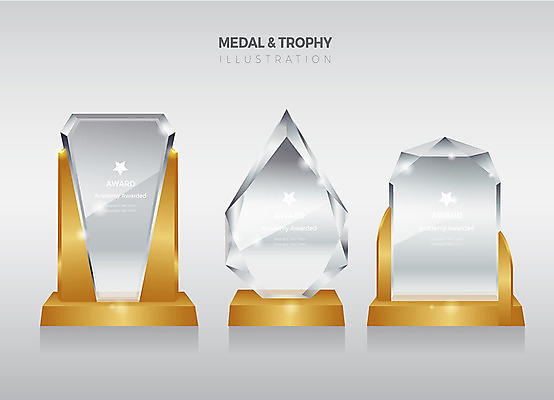 스티커 일러스트 유리 사람없음 세트 금색 우승 은색 트로피 심볼 국내일러스트 AI파일 컬러 재질 최고 상_우승 파일형식 벡터