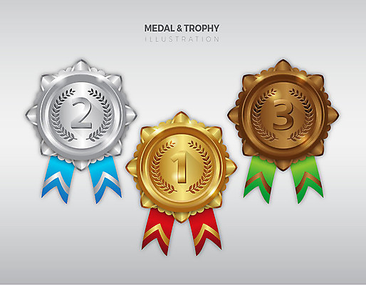리본 스티커 일러스트 사람없음 세트 갈색 라벨 금색 우승 세개 은색 메달 심볼 금메달 2위 3위 금은동 동메달 월계수 은메달 국내일러스트 AI파일 컬러 프레임 3 최고 상_상패 파일형식 벡터