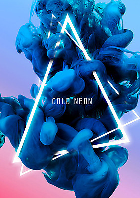 PSD 편집이미지 영어 백그라운드 그래픽백그라운드 프레임 타이포그라피 사람없음 그래픽 파란색 물감 삼각형 네온 번짐 그라데이션 지오메트릭 이미지편집 도형 문자 컬러 미술도구 파일형식 효과