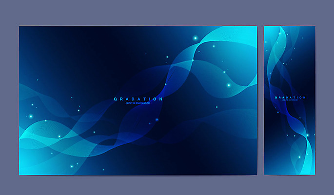 배너 포스터 세로배너 백그라운드 무늬 그래픽백그라운드 일러스트 프레임 사람없음 그래픽 파란색 세트 그라데이션 물결무늬 국내일러스트 AI파일 물결 컬러 세로 파일형식 벡터