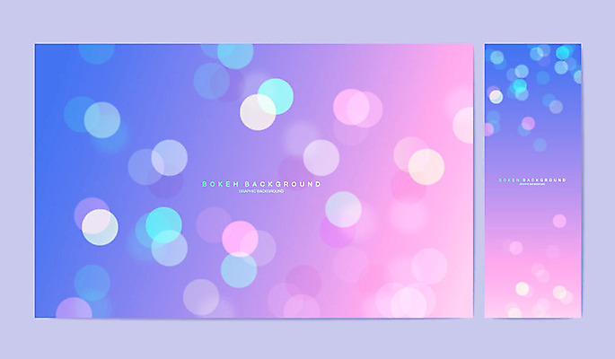 배너 포스터 세로배너 분홍색 백그라운드 그래픽백그라운드 일러스트 프레임 사람없음 그래픽 파란색 세트 보케 그라데이션 보케백그라운드 국내일러스트 AI파일 컬러 세로 파일형식 벡터