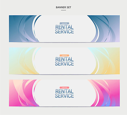 템플릿 배너 배너템플릿 가로배너 백그라운드 무늬 프레임 사람없음 컬러풀 현수막 대여 렌탈 배너세트 AI파일 컬러 가로 세트 파일형식 벡터