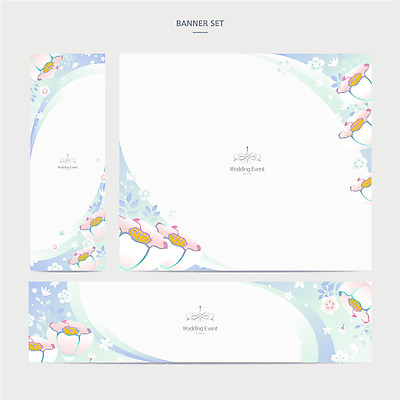 템플릿 배너 배너템플릿 가로배너 꽃 포스터 세로배너 결혼 백그라운드 무늬 꽃무늬 프레임 사람없음 현수막 청첩장 배너세트 AI파일 식물 카드_감사 이벤트 가로 세로 세트 파일형식 벡터