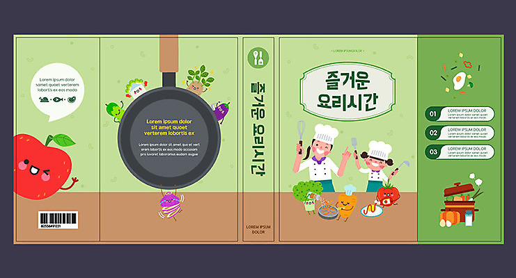 템플릿 여자 교육 표지 딸 어린이 채소 북커버 과일 엄마 요리 성인 두명 책 초록색 프라이팬 레시피 에듀 에듀케이션 여자만 스쿨팩 책날개 책등 요리교육 표지샘플 이미지템플릿 AI파일 컬러 가족 주방용품 사람 파일형식 벡터