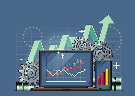 화살표 지폐 돈 일러스트 그래프 사람없음 금융 경제 노트북 스마트폰 귀여움 주식 남색 톱니바퀴 투자 수익 민트색 서류판 펀드 금융의날 국내일러스트 AI파일 컬러 컨셉 비즈니스 전자제품 핸드폰 스마트기기 사무용품 재산 파일형식 벡터 법정기념일
