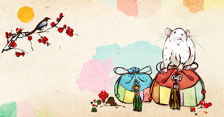 PSD 한마리 명절 일러스트 캘리그라피 붓터치 수채화 근하신년 새해 복주머니 수묵화 사람없음 컬러풀 태양 붓 쥐띠 쥐 동양화 노리개 번짐 까치 동백 동백나무 흰쥐 2020년 경자년 국내일러스트 자연요소 나무 1 전통 기념일 꽃 컬러 조류 전통소품 미술 십이지신 설치류 연도 파일형식 효과